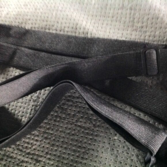 Black Men's Adjustable Snap Suspenders - Picture 4 of 4